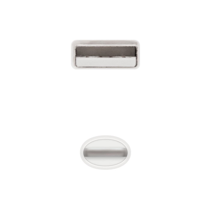 Nanocable Cable Lightning a USB A 2.0, 1m, Blanco